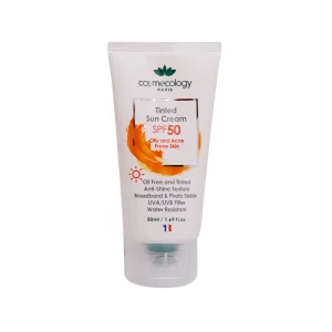 کرم ضد آفتاب رنگی کاسمکولوژی SPF50 برای پوست چرب و مستعد آکنه 50 میلی لیتر | Cosmecology Tinted Sunscreen Oily Skin Spf50