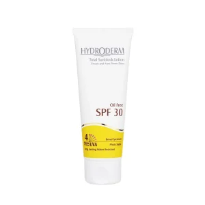 کرم ضد آفتاب توتال هیدرودرم SPF30 پوست معمولی و خشک 50 میلی لیتر | Hydroderm Total Spf30 For Normal To Dry Skin 50ml