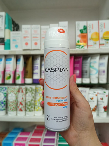 Caspian Soft Dry Anti-Perspirant Spray For Women 150ml 3