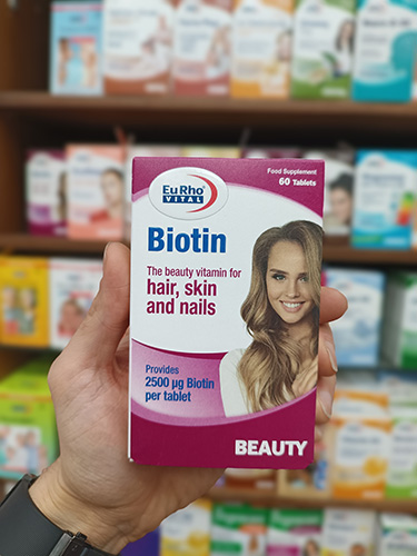 EurhoVital Biotin 2500 Mcg 60 Tablets 4