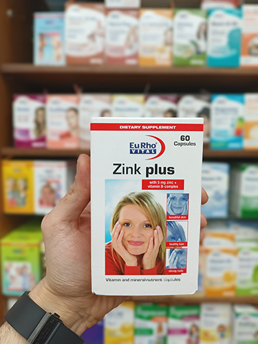 EuRho Vital Zink Plus 15mg 60 Tablets 4