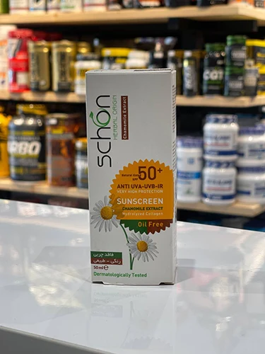  حجم 50 میلی لیتر Spf50 کرم ضد آفتاب شون با رنگ طبیعی  