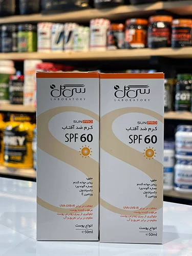 SPF60 کرم ضد آفتاب بی رنگ سی گل سان پرو50 میلی لیتر  