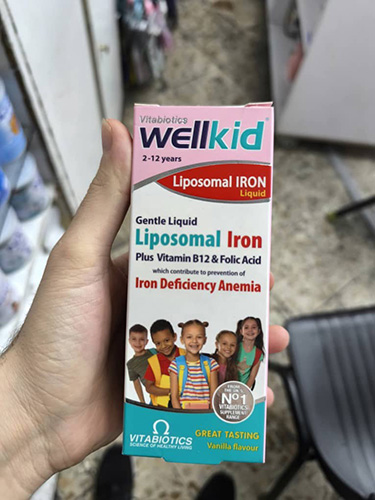 VITABIOTICS Wellkid Liposomal Iron Liquid 200Ml 3