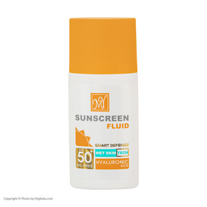 فلوئید ضدآفتاب بی‌رنگ مای SPF50 مدل Hyaluronic Acid مناسب انواع پوست، حجم 50 میلی‌لیتر