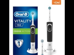 مسواک شارژی اورال بی مدل VITALITY D150 Cross Action رنگ مشکی + سری یدکی