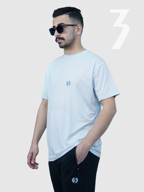 تیشرت مردانه پلی استر سفید