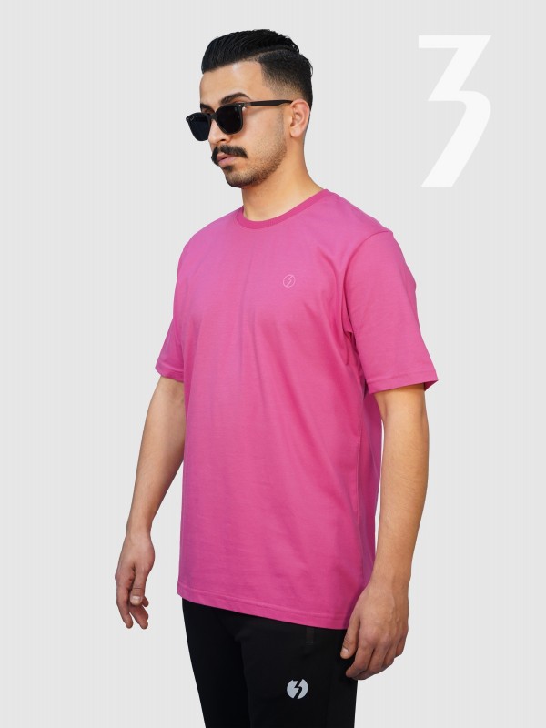 تیشرت مردانه صورتی روشن