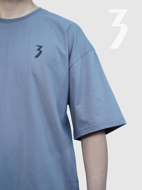 تیشرت مردانه طوسی تیره