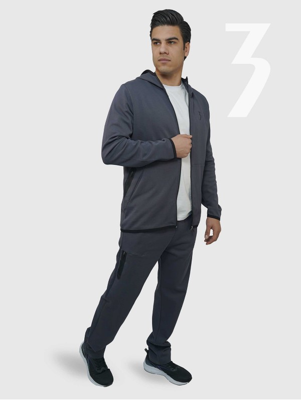 ست سوییشرت شلوار مردانه طوسی