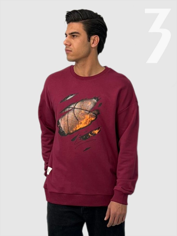 دورس مردانه اسپرت زرشکی طرحدار