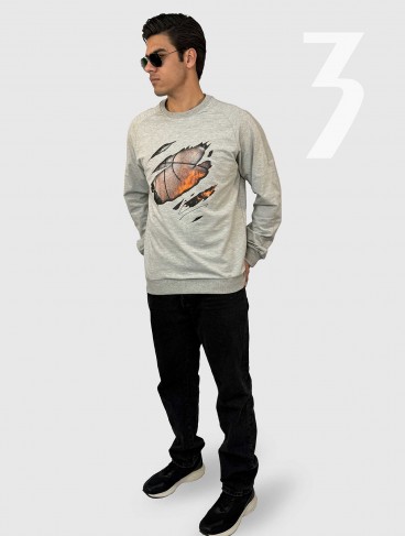 دورس مردانه Training طوسی طرحدار