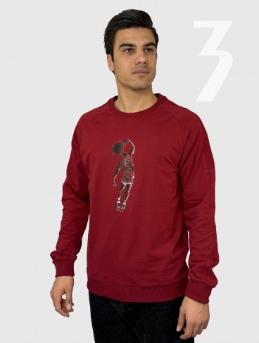 دورس مردانه Training  زرشکی طرحدار