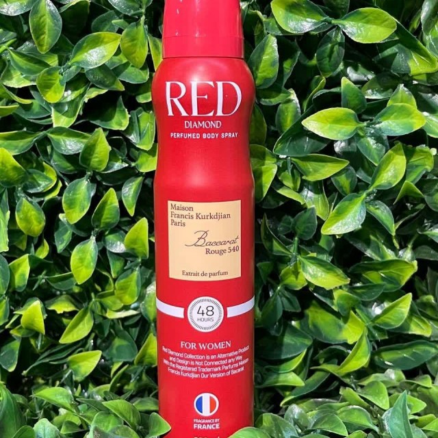 اسپری بدن رد دیاموند باکارات رژ 200 میل