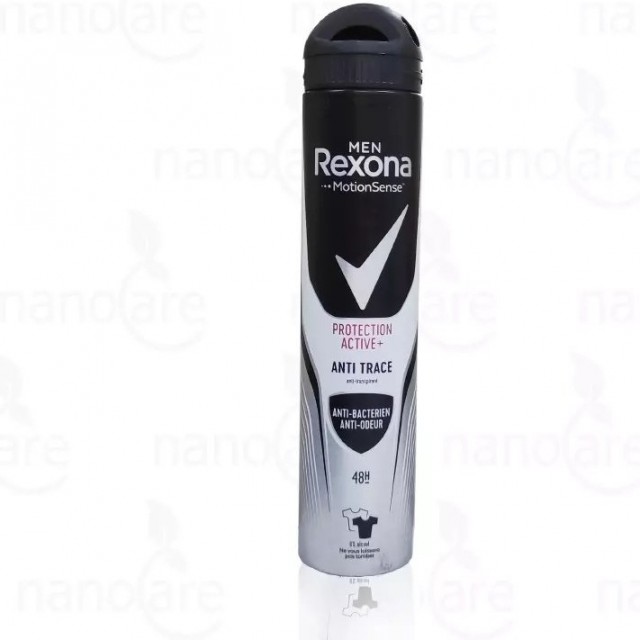 اسپری ضدتعریق مردانه رکسونا مدل protection active anti trace حجم 200 میل لیتر