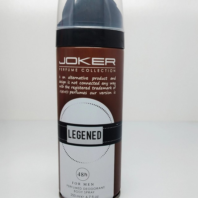 اسپری بدن مردانه جوکر مدل Legend Man حجم 200 میلی لیتر