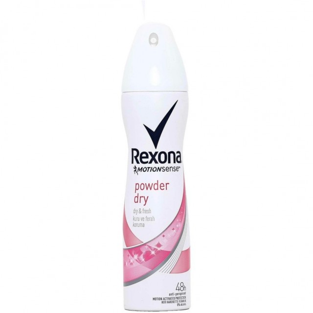 اسپری ضدتعریق powder dry رکسونا زنانه با محافظت 72 ساعته حجم 200 میل