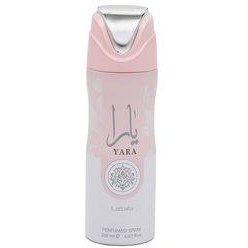 اسپری بدن زنانه یارا برند لطافه حجم 200 میل