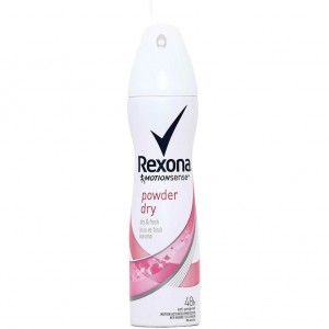 اسپری ضدتعریق powder dry رکسونا زنانه با محافظت 72 ساعته حجم 200 میل