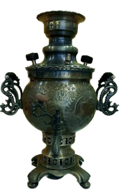 سماور آنتیک 3 لیتر شیر خورشید