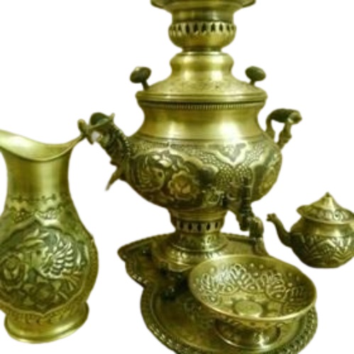 سماور آنتیک عدسی خورشید شیر