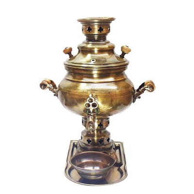 سماور 2 لیتری زغالی ساده روناک مدل نادیا