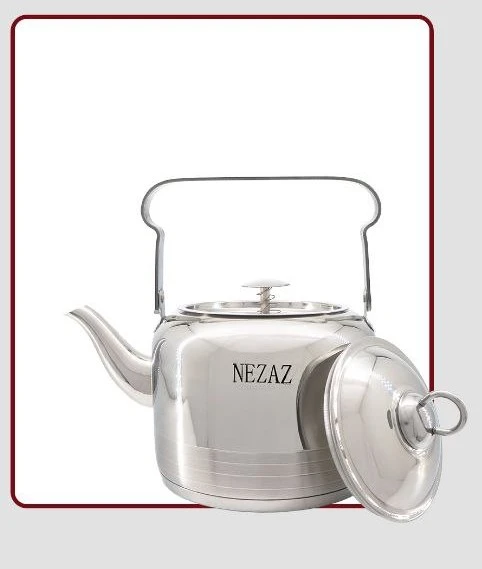 کتری تک لوله داراستیل دسته بالا (NEZAZ) کد 2201