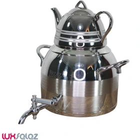 کتری و قوری 5 لیترطرح ترک قوری کروم  (NEZAZ) کد 2900