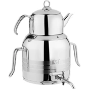 کتری و قوری مدل ترک با قوری استیل 5/5 لیتر (KST) کد 4030C