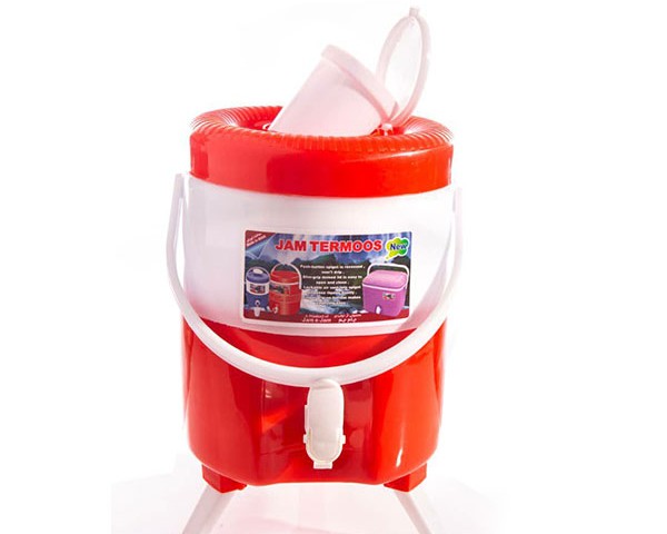 کلمن(یخدان) پلاستیکی 5 لیتر کویر (لیوان دار)