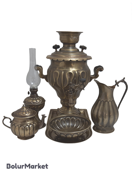 سماور ذغالی آنتیک مدل هشتی