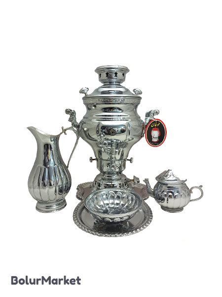 سرویس سماور طوفان ۶ لیتر گل نرگس