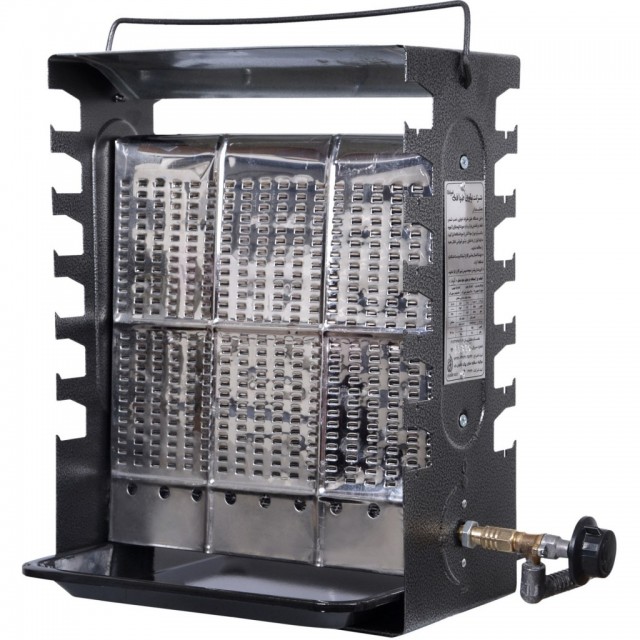 کباب پز گازی ایستاده 7 سیخ بدون دود (14 سیخ مجموعا دو طرفه) (ضیافت)