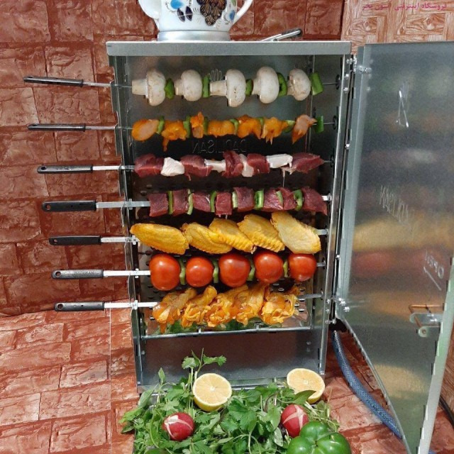 کباب پز آپارتمانی دادلیسان مدل هدیه 10 سیخ