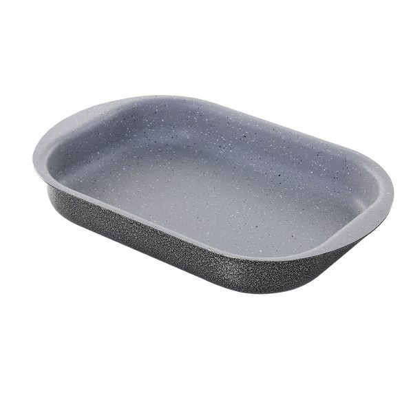 تابه مستطیل فر کوچک لبه بلند عروس تفلون