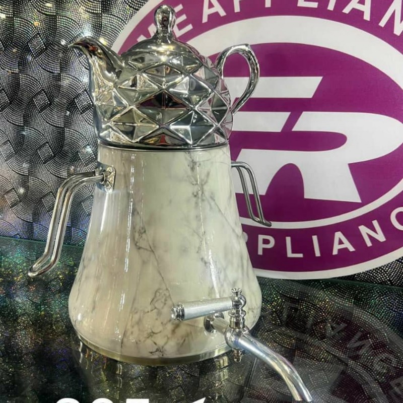 کتری و قوری FR کد 305 طرح سنگ دسته عصایی