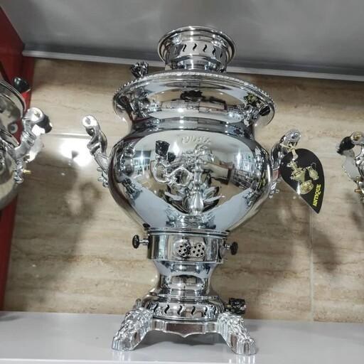 سماور گازی 6 لیتری برنجی برند آنتیک ارسال رایگان به سراسر کشور