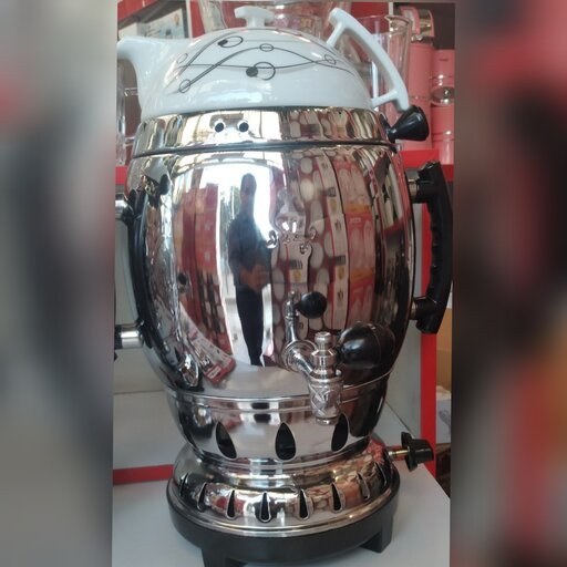 سماور گازی3 کاره پلار ساده 6 لیتری