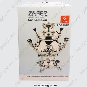 سماور گازی ظافر مدل نگین ظرفیت 6 لیتر