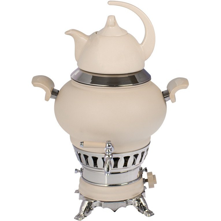 سماور گازی رضایی کد L-906 ظرفیت 5 لیتر | سفید |