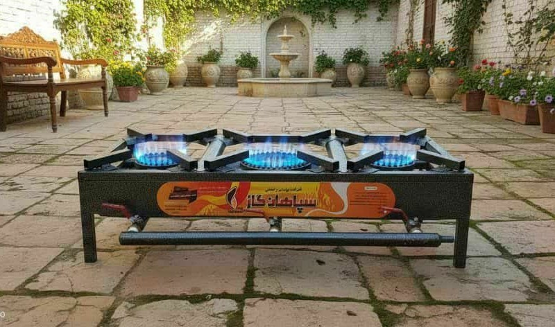 اجاق گاز پروفیلی سه قلو 80x30 سپاهان گاز