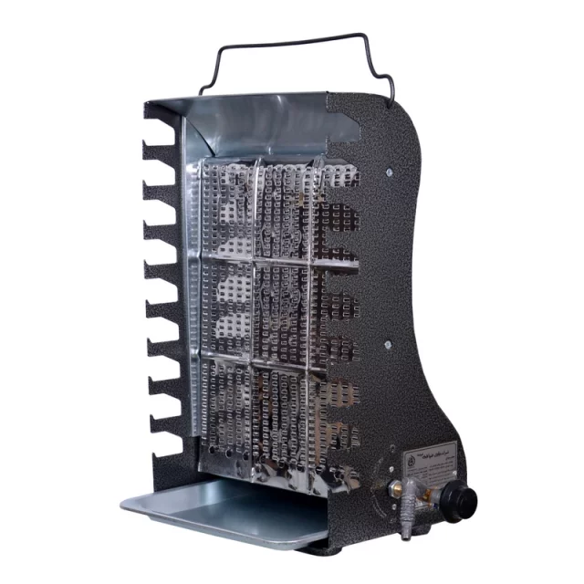 کباب پز ایستاده بدون دود ضیافت مدل (تابش سابق) شعله  (9 سیخ)