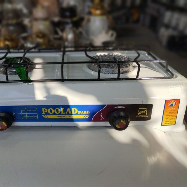 اجاق گاز دو شعله پولاد معمولی و ساده (2 شعله)