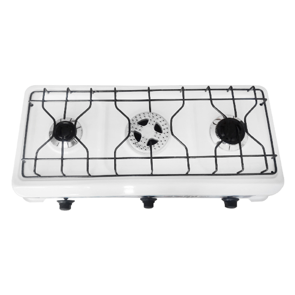 اجاق گاز رومیزی پولاد سه شعله معمولی و ساده (3 شعله)