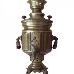 سماور زغالی آنتیک استوانه ای