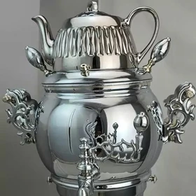 سماور گازی پاکان مدل نیم گرد 6 لیتر