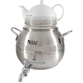 کتری و قوری 4/5 لیتر خمره ای شیر دار (NEZAZ) کد 1800