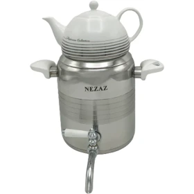 کتری وقوری هرمی 3 لیتر استیل  (NEZAZ) کد 2800