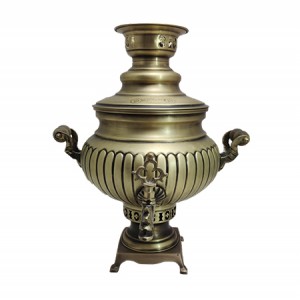 سماورذغالی انتیک عدسی آینه ریز ۶لیتر