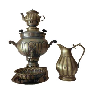 سماور ذغالی آنتیک ترکدار